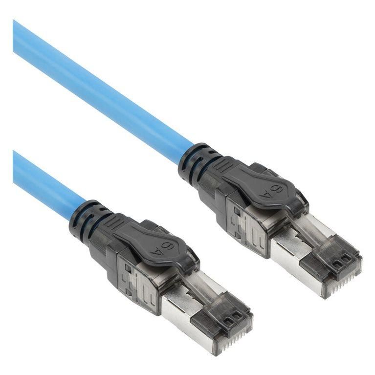 ACT Network Cable - 80m, CAT6a, S/FTP, Blue (RAL 5015)