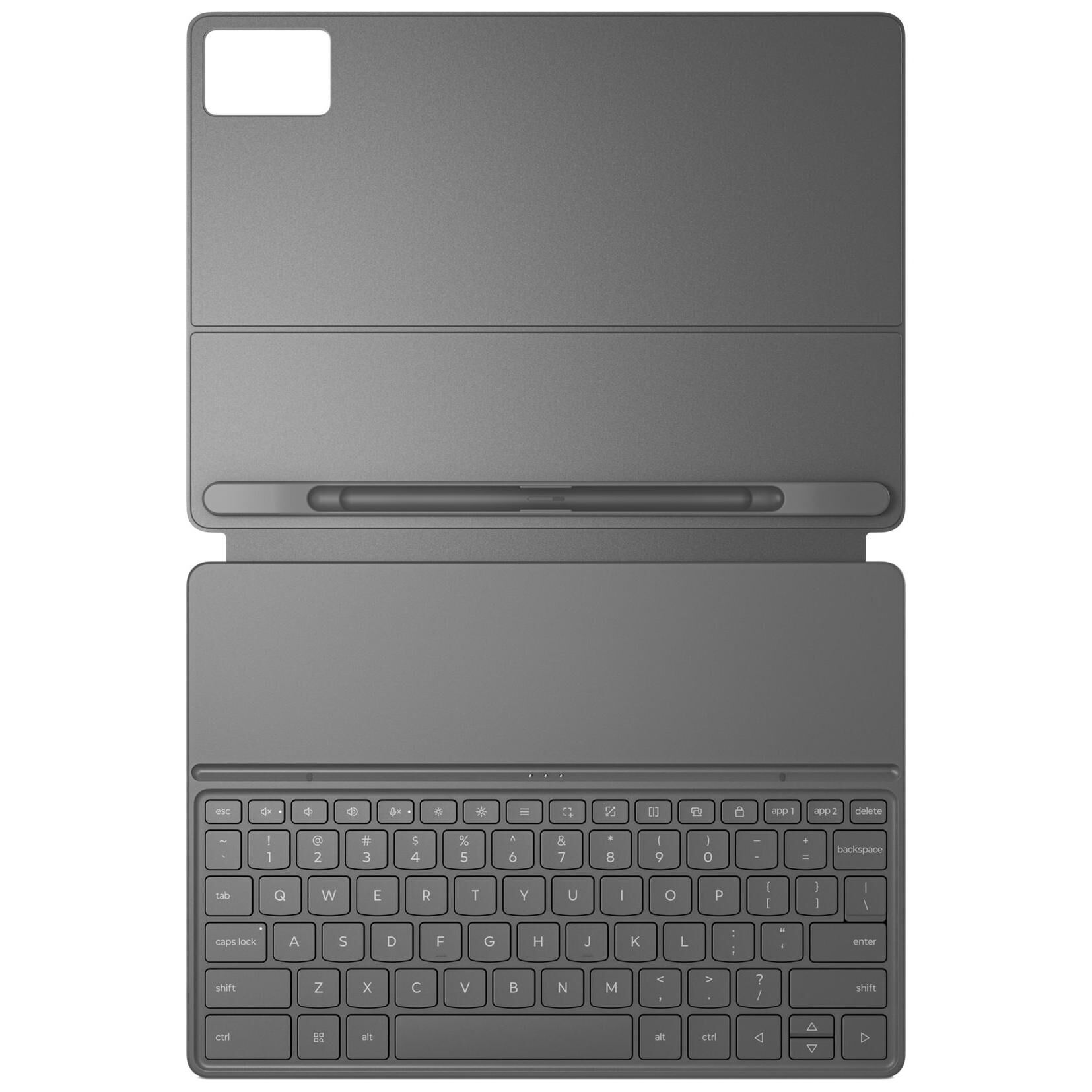 Lenovo Pogo Pin Keyboard and Case - Grey Luna