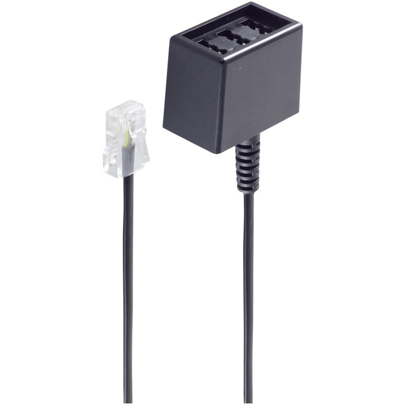 Shiverpeaks RNIS Adapter [1x RJ45 Male 8P4C - 1x TAE NFN Female] 0.15m Black S482222