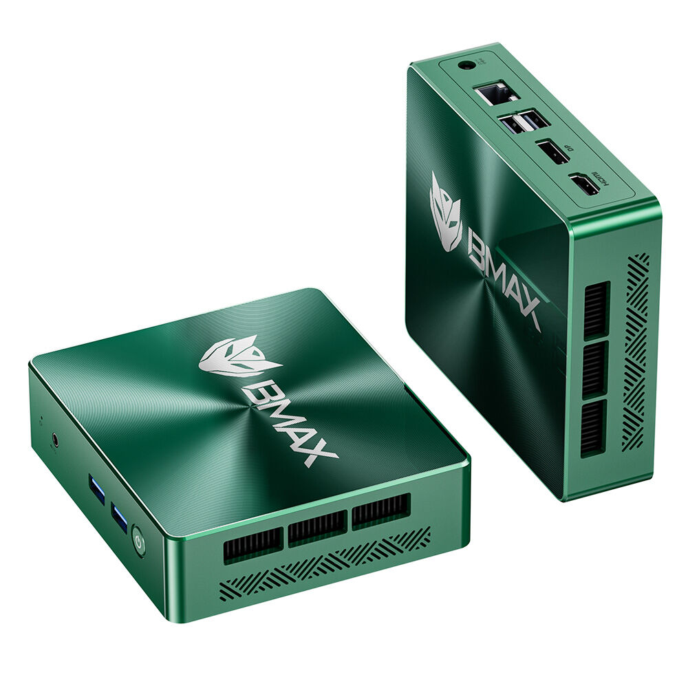 BMAX B6 Turbo Mini PC, Intel Core i5-8257U Quad-Core up to 3.9 GHz, 16GB DDR4 RAM, 512GB SSD, Dual 4K Display (HDMI + DP), 4 USB Ports, Ethernet RJ45, Wi-Fi 6, Bluetooth 5.2