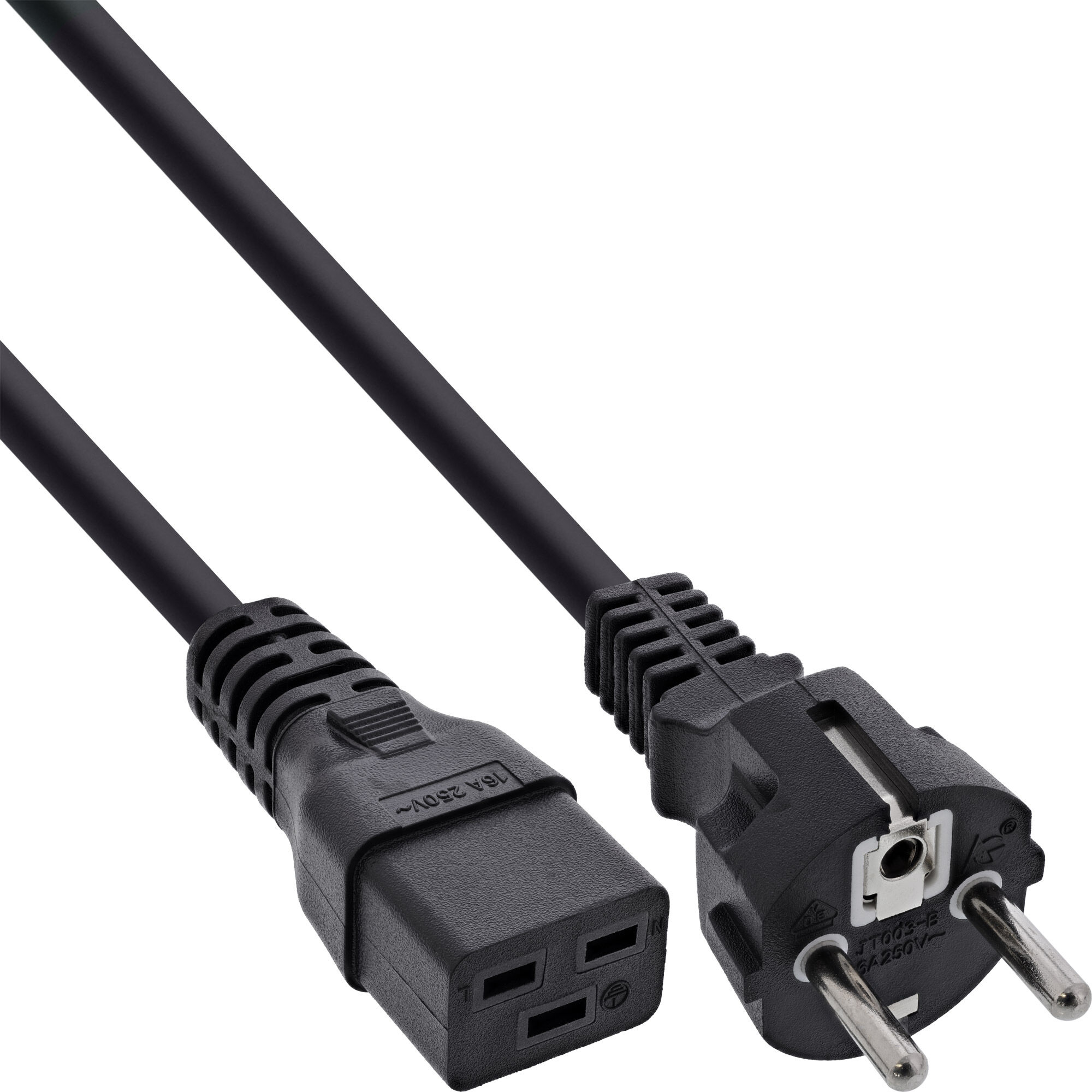 InLine 16658E Electric Cable, 1.5m, Type F IEC C19 Power Plug