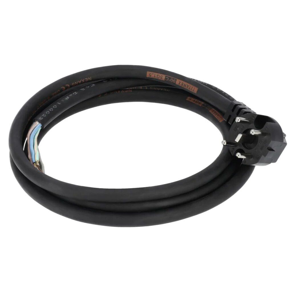 XavaX Power Cable with Hook-Shaped Plug