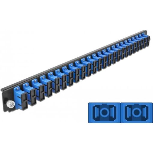 DeLock Fiber Optic Splice Box Front Panel - SC SM X 48