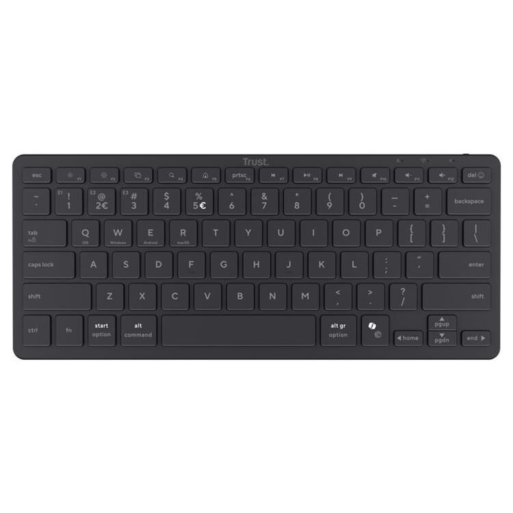 Trust Nado II Wireless Bluetooth Keyboard - AZERTY - Black