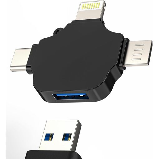 Adaptateur USB C vers USB-A OTG 3.0 - Transfert de données haute vitesse pour téléphones Android, tablettes et appareils photo