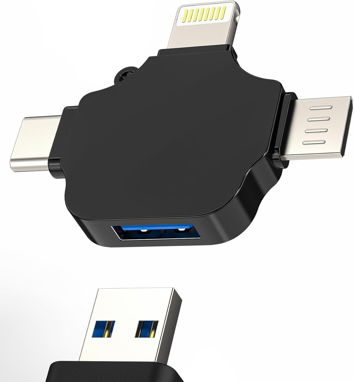 Adaptateur USB C vers USB-A OTG 3.0 - Transfert de données haute vitesse pour téléphones Android, tablettes et appareils photo