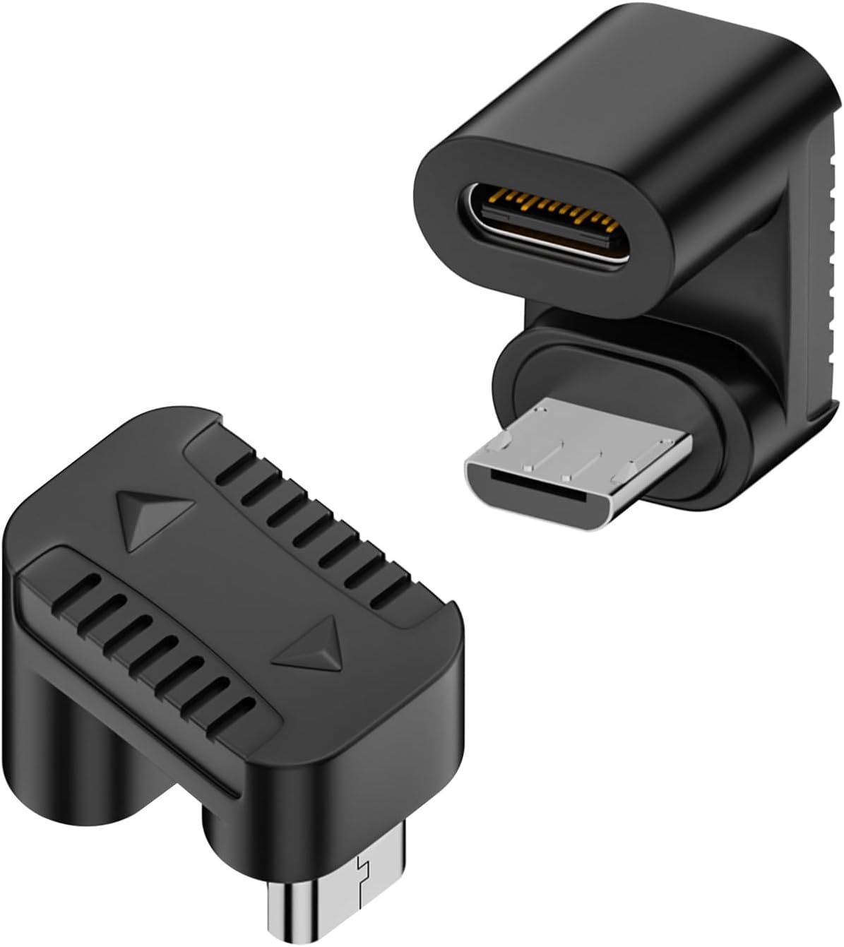 USB C to Micro USB Bendable Adapter - 180 Degree U-Shape, 10W (5V/2A), 480Mbps