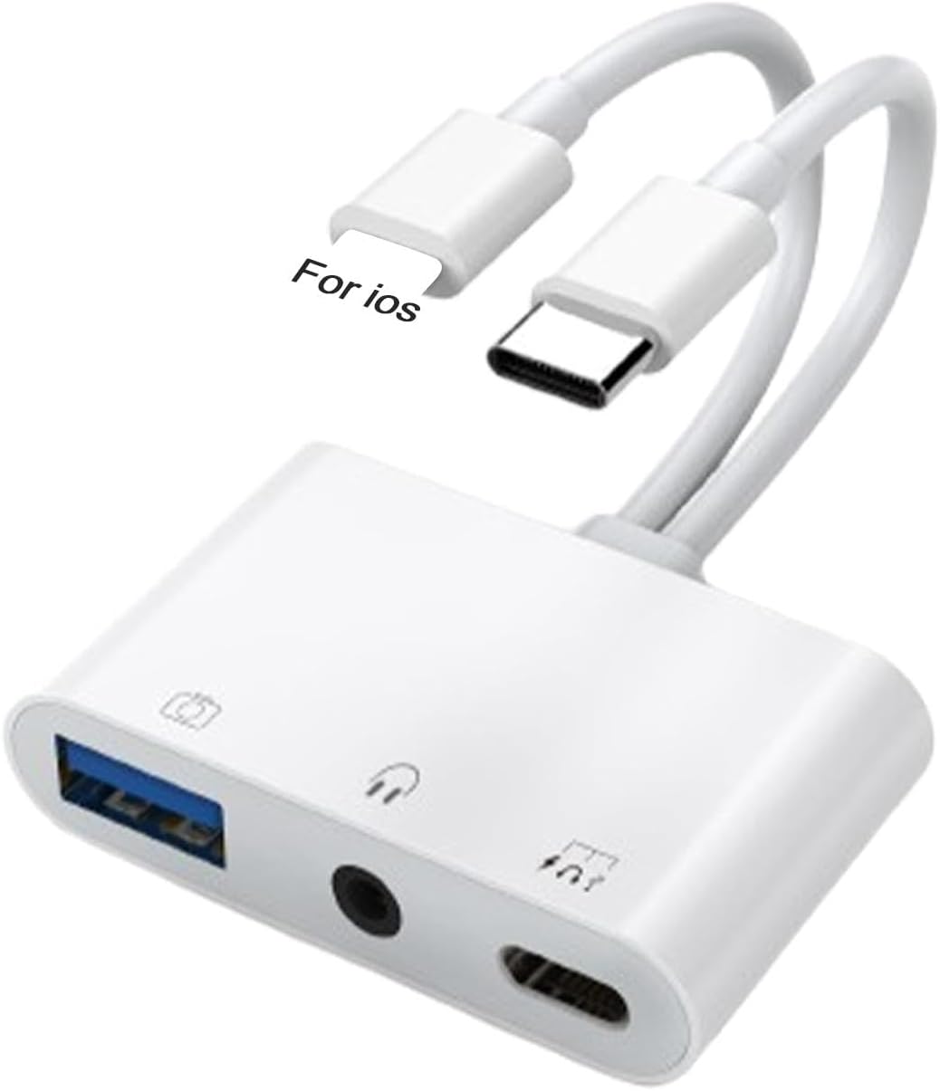 Adaptador USB C a 3.5 mm para auriculares