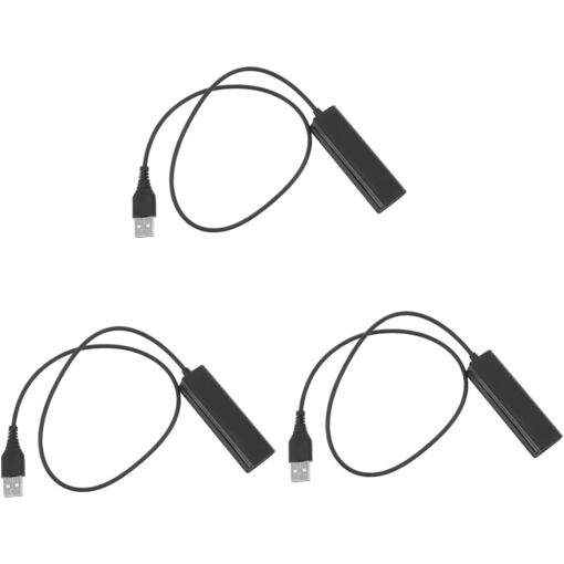 Adaptador de audio USB - Juego de 3 piezas para la conversión de auriculares