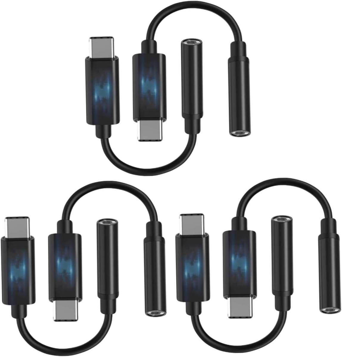 Subzonal 6-Piece USB-C to Audio Cable Adapter for Headphones