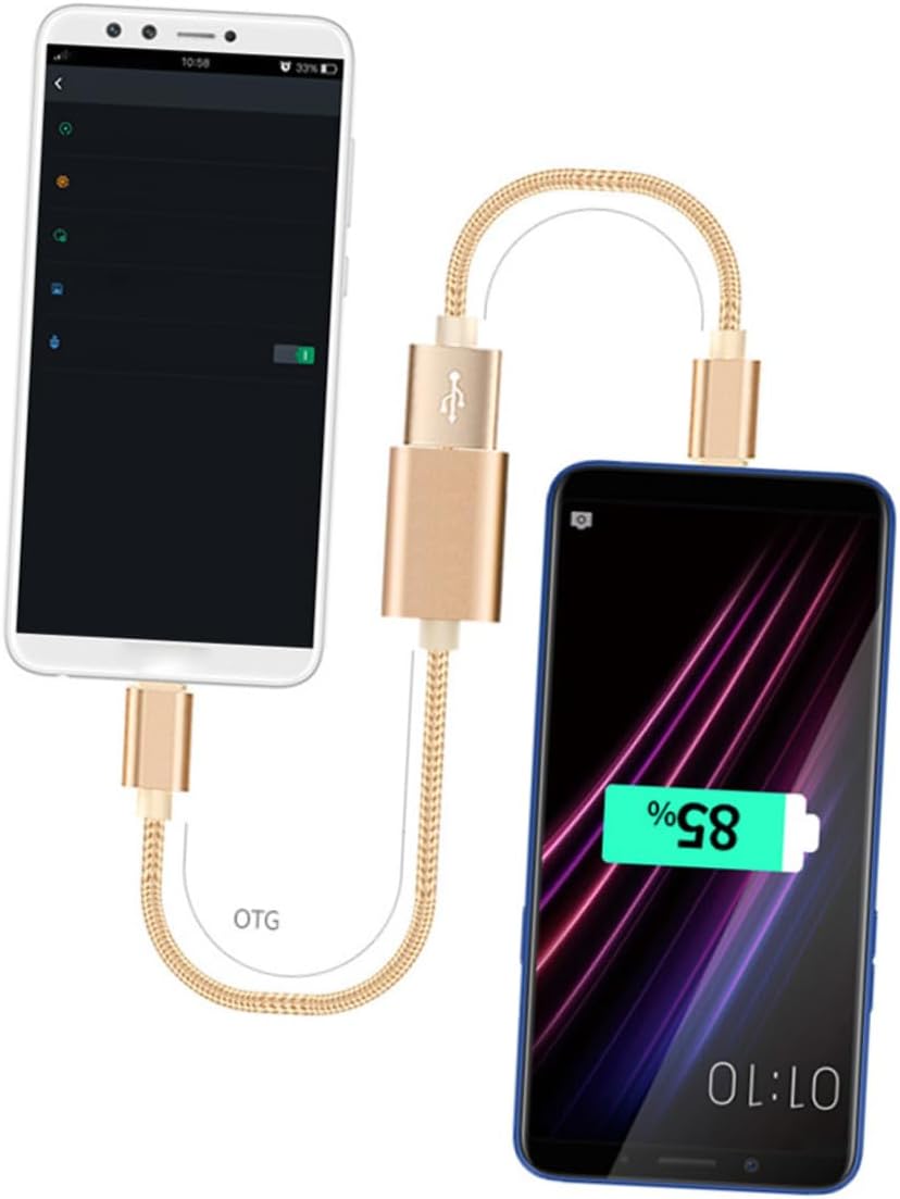 Subzonal USB OTG Adapter Cable to Micro-USB for Data Transferring Photos and Music Compatible with Most Smartphones and Tablets