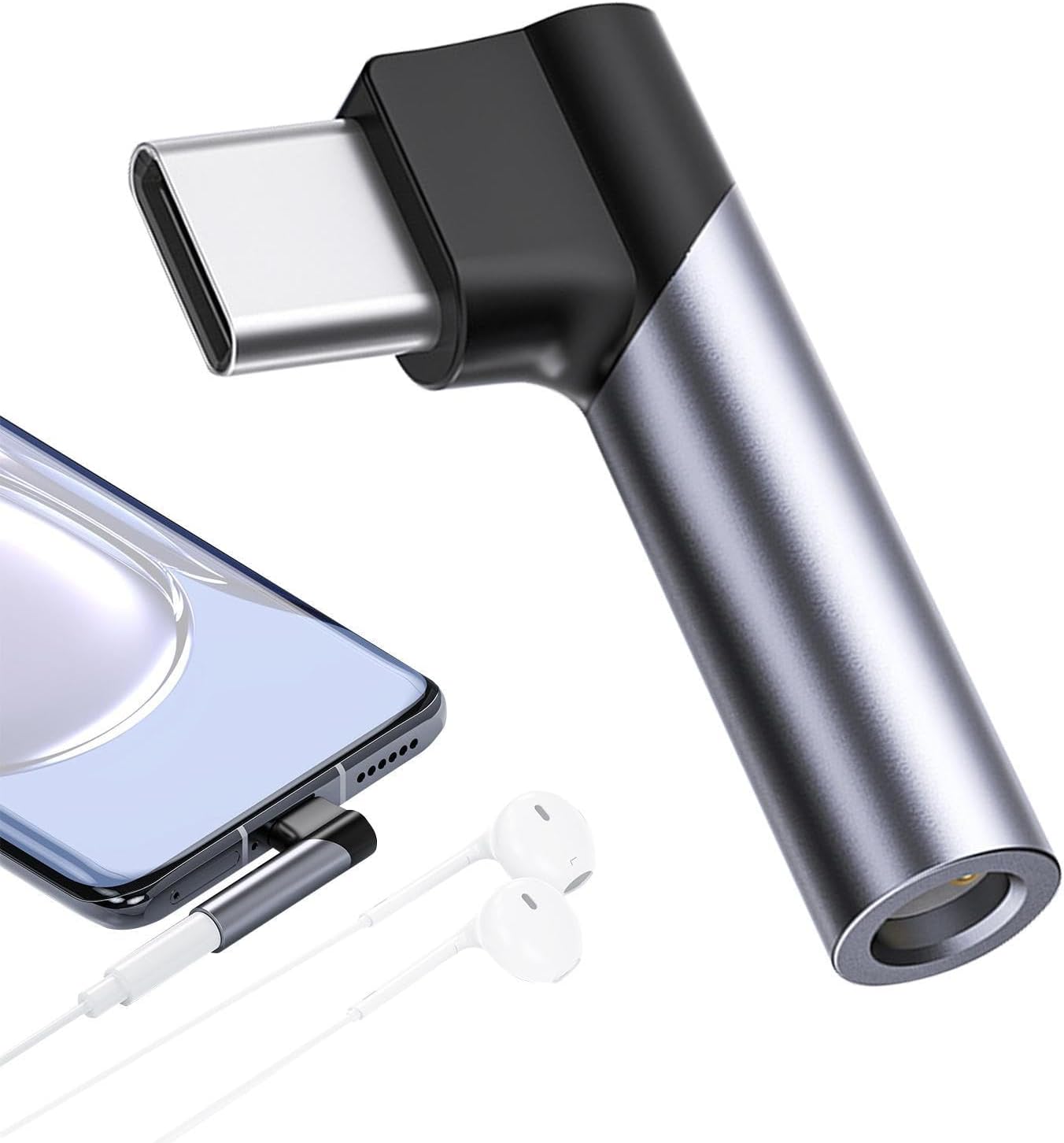 Adaptador USB C a 3,5 mm para auriculares