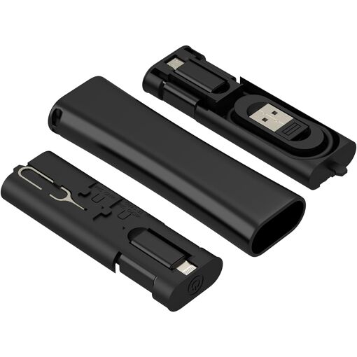 Cable Subzonal 60W USB-C - Adaptador de viaje 5 en 1 Lightning a Tipo-C (OTG Datos + Energía) para iPhone 17, 16, 15, 14, 13