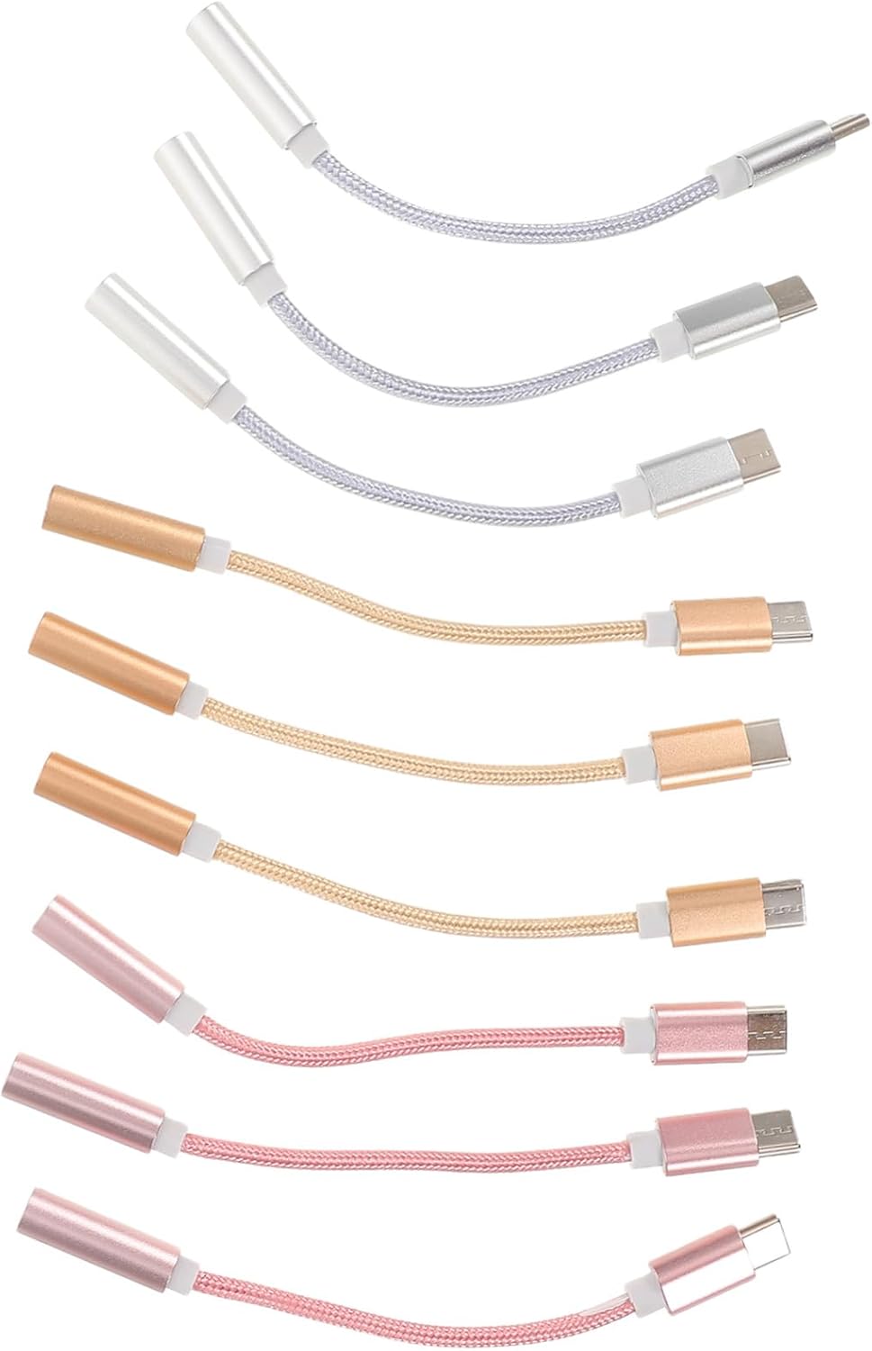 Subzonal 9-Piece USB-C to Jack Audio Cable Adapter