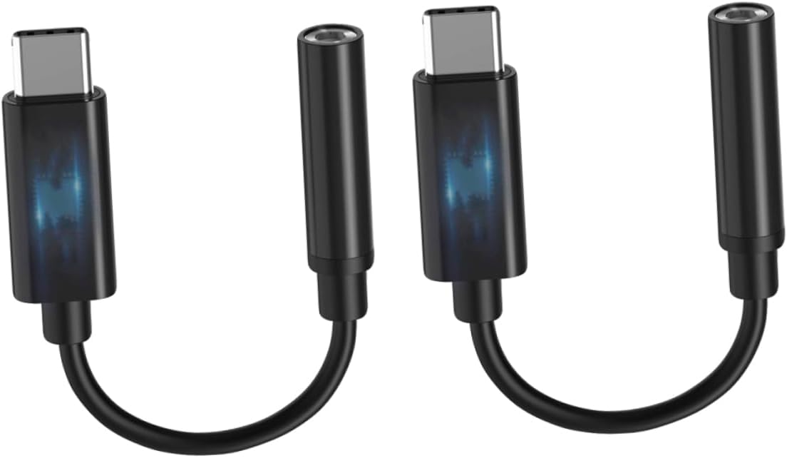 USB-C to 3.5mm Audio Adapter - 2 in 1 Headphone Dongle