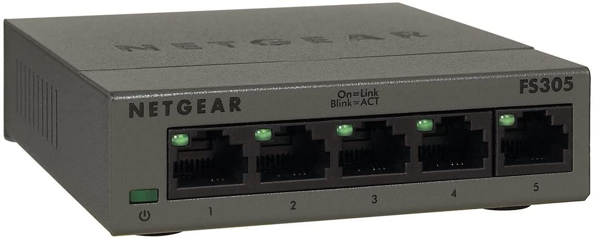 Netgear FS305 - 10/100Mbps Desktop Switch - 5 Ports