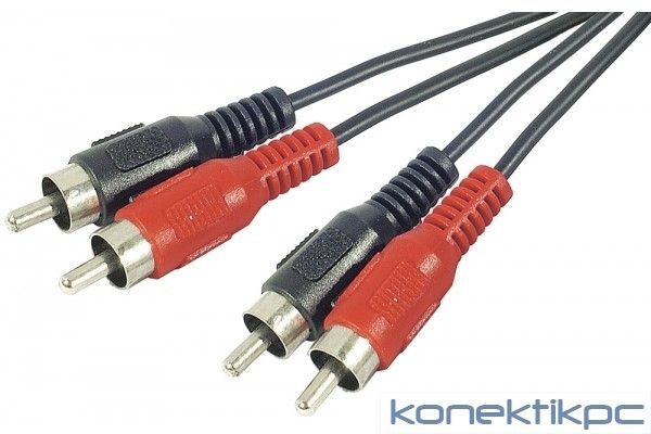 Câble audio Dexlan - 1,2 m RCA (M) vers RCA (M)