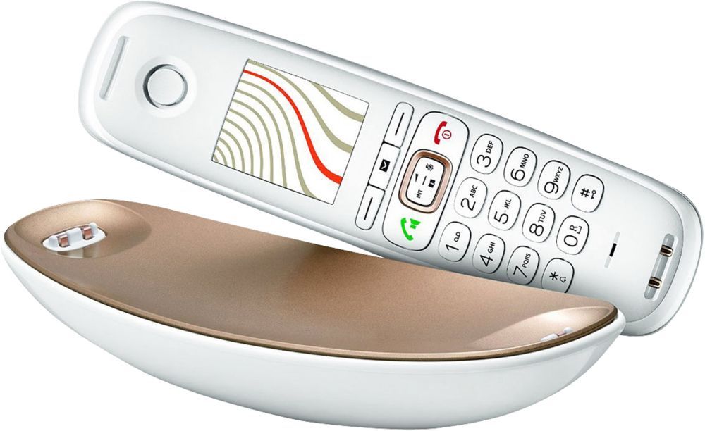 Gigaset CL750 Cordless Phone, White/Champagne