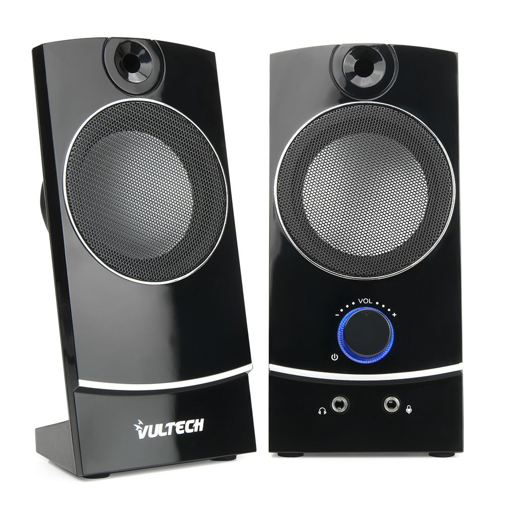 Vultech 2-Way Speaker, 3W, Black