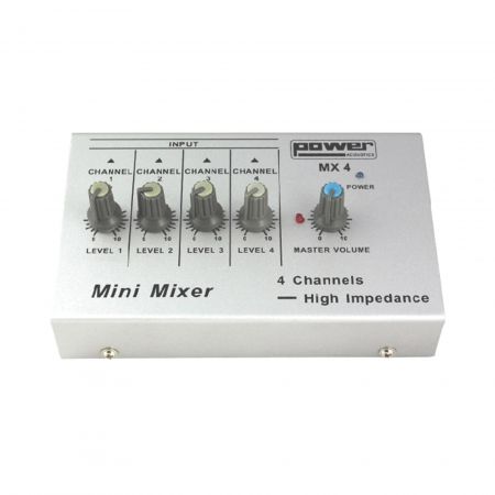 Power Acoustics MX4 4-Input Mixer