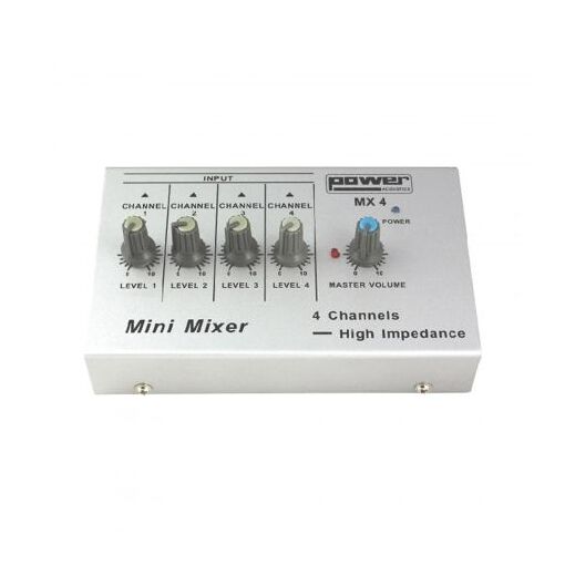 Mixeur 4 entrées Power Acoustics MX4