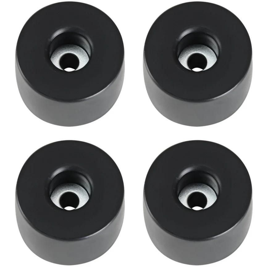 Adam Hall 4911 M4 AH - Set of 4 Rubber Casters, 38 x 25 mm
