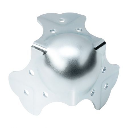 Adam Hall - Coin Boule Large 3 Legs with Profile Passage 35mm 9 Holes - Galvanized Steel