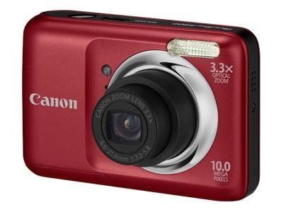Canon PowerShot A800 Digital Camera - Compact - 10.0 MP - 3.3x Optical Zoom - Red