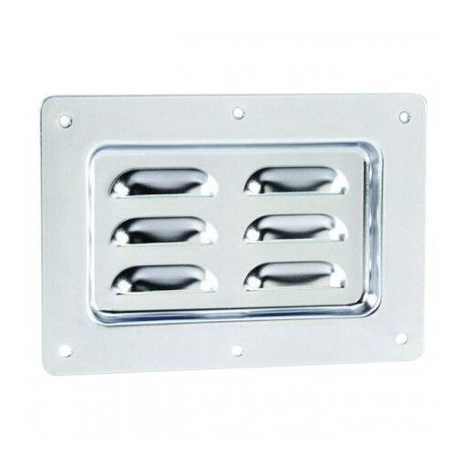 Plaque de ventilation Adam Hall - Louvres horizontaux - Zinc