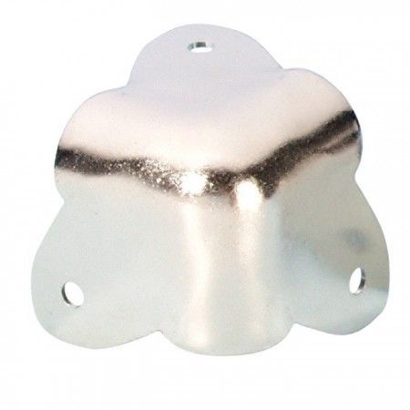 Adam Hall Coin Plate, 12mm Internal Angle, 3 Legs, Nickel