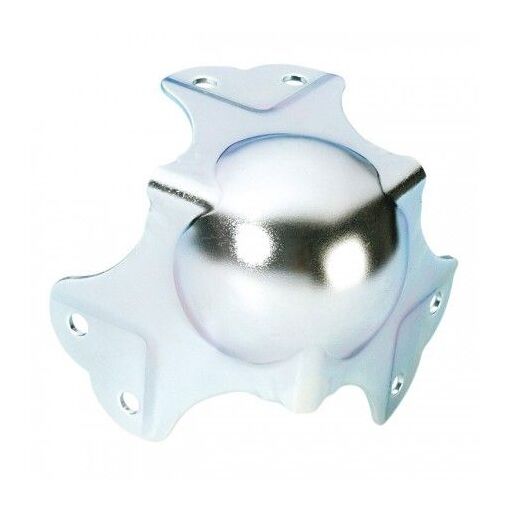 Boule de monnaie Adam Hall, grand modèle, 2 trous par pied, acier 1,5 mm, zinc