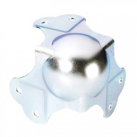 Adam Hall - Profilled Coin Ball GM, 30mm, 2 Holes per Leg, Zinc