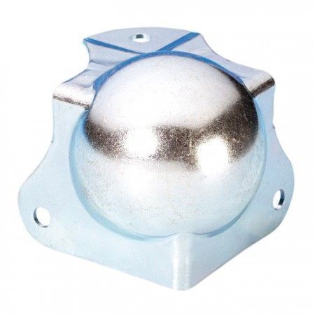 Adam Hall - Reinforced Angle Joint Ball, 45mm Profiled Pass-Through, Zinc