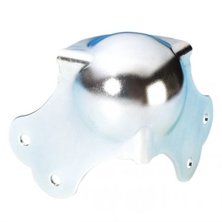 Adam Hall Coin Bowl - Large Model - 2 Cut Legs - 1.5mm Steel - Zinc