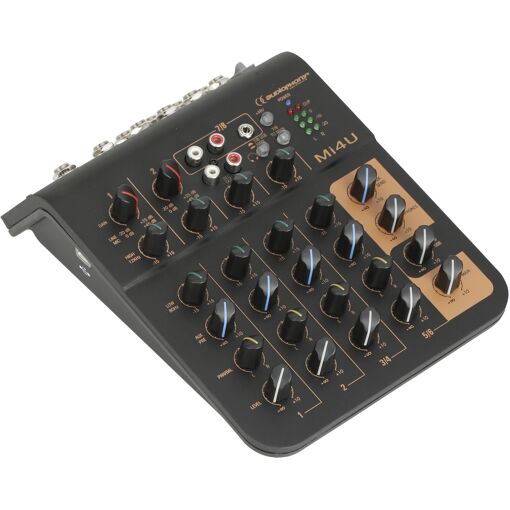 Tableau de mixage Audiophony Mi4U à 4 canaux avec port USB