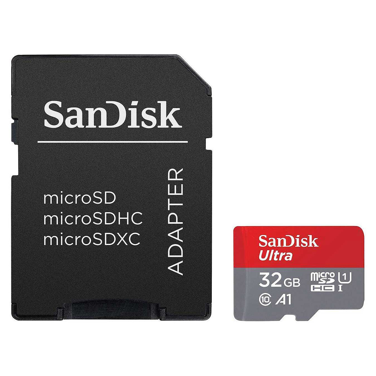 SanDisk Ultra microSDHC 32GB with SD Adapter (SDSQUA4-032G-GN6TA)
