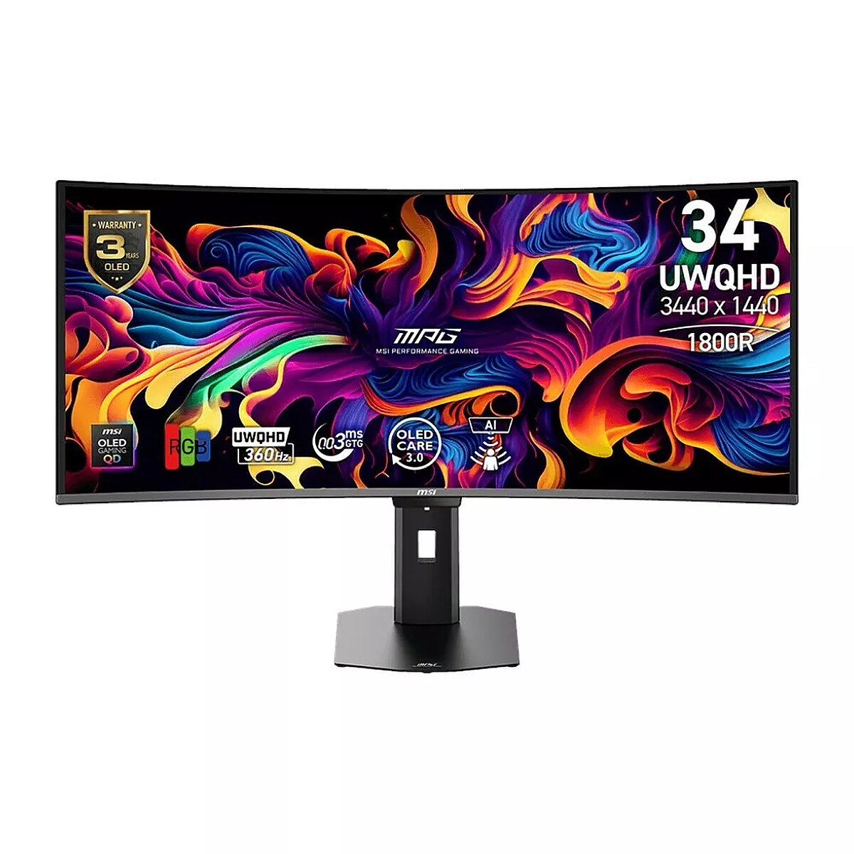 MSI 34-inch QD-OLED - MPG 341CQR QD-OLED X36