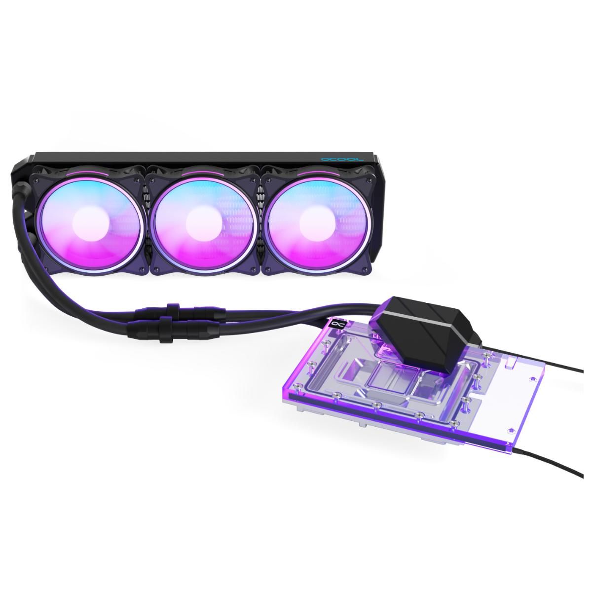 Alphacool Eiswolf 2 AIO Liquid CPU Cooler - 120mm, Black/Transparent