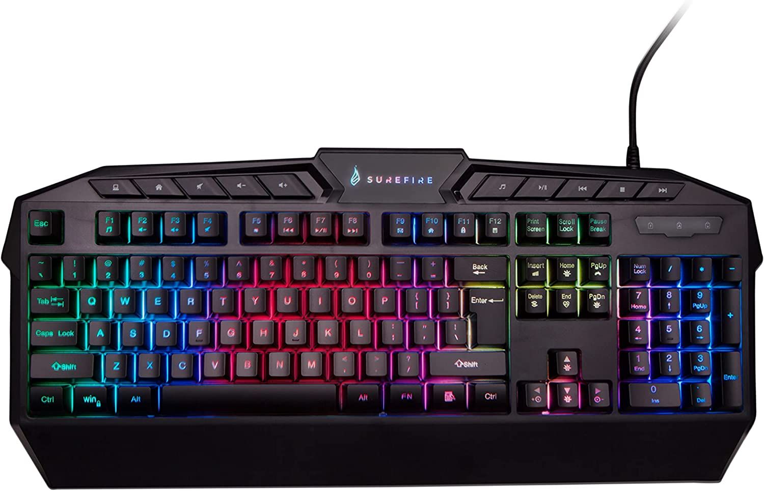 Verbatim SureFire KingPin RGB LED Gaming Keyboard (QWERTY, English)