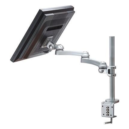 Roline Adjustable LCD Arm, 4-Point Pivot, Clamping Mount