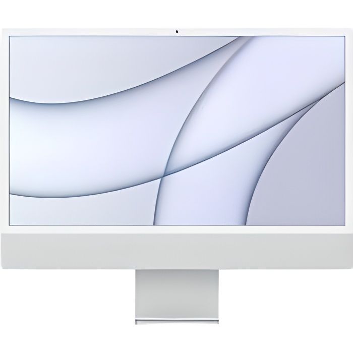 Mac iMac de 24 pulgadas, 2021 M1, 3.2 GHz, 8 GB de RAM, 256 GB SSD, GPU de 7 núcleos, Plata - Reconstruido - Estado excelente