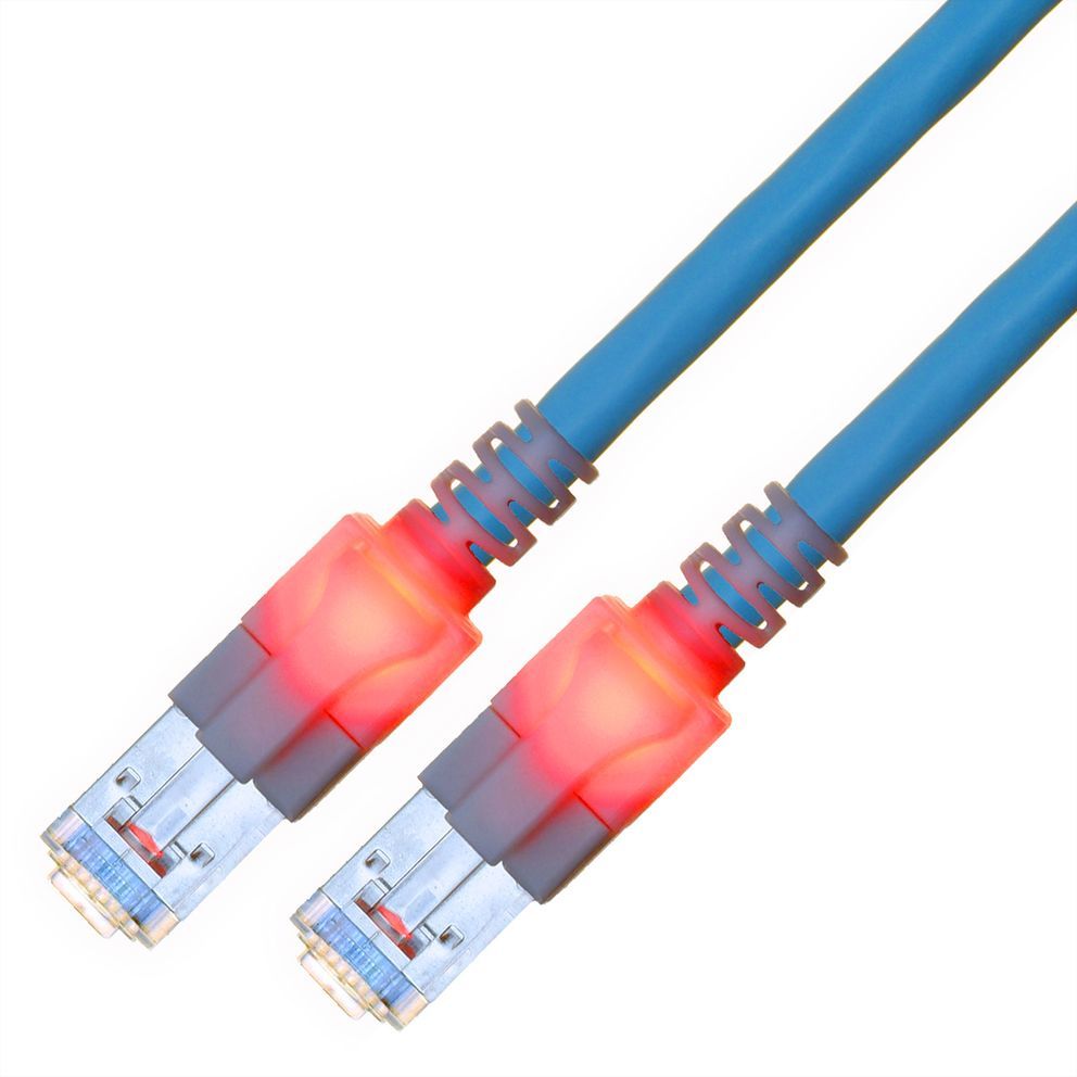 Sacon 442604 Cat6 Network Cable, Blue, 3ft (S/FTP)