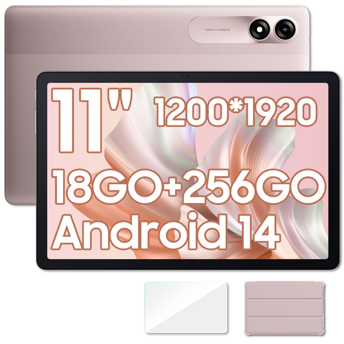 Blackview Tab 9 WiFi Tablet, 10.95" FHD Touchscreen, Android 14, 18GB RAM + 256GB ROM, 1TB TF Expansion, 8200mAh Battery