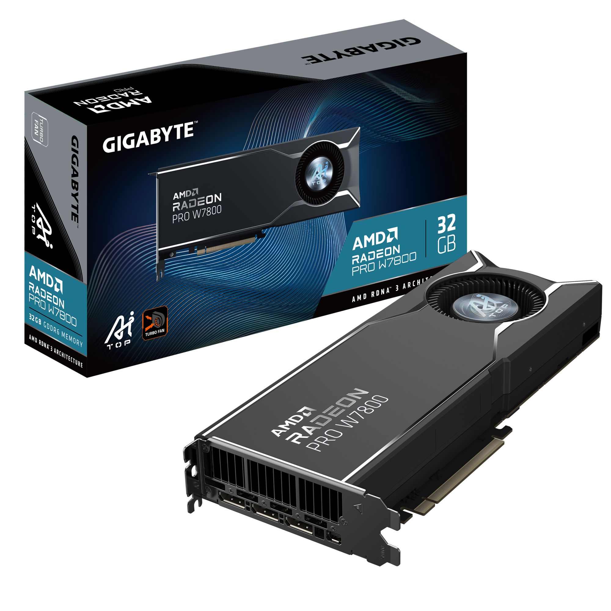 Carte graphique AMD Radeon Pro W7800 AI TOP 32G
