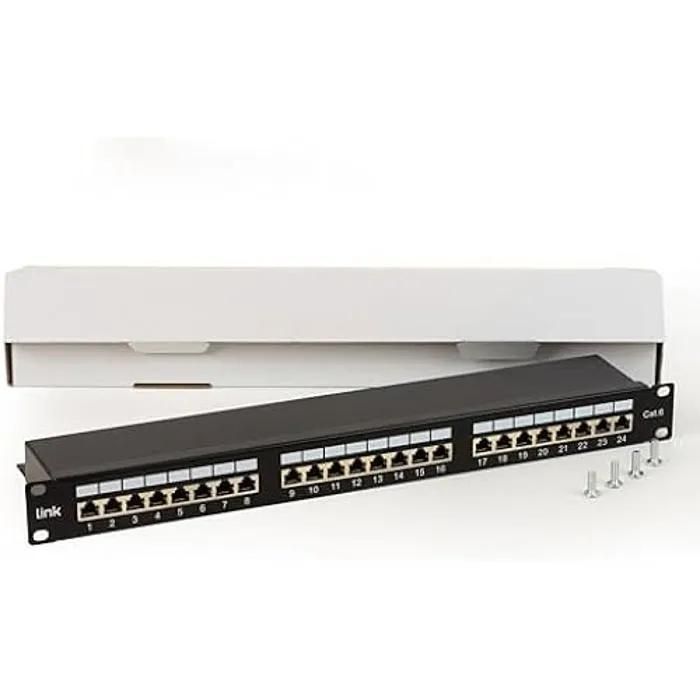 Link Shielded Patch Panel - 24-Port RJ45 Cat 6 - ISO/IEC 11801 & EN 50173 Certified