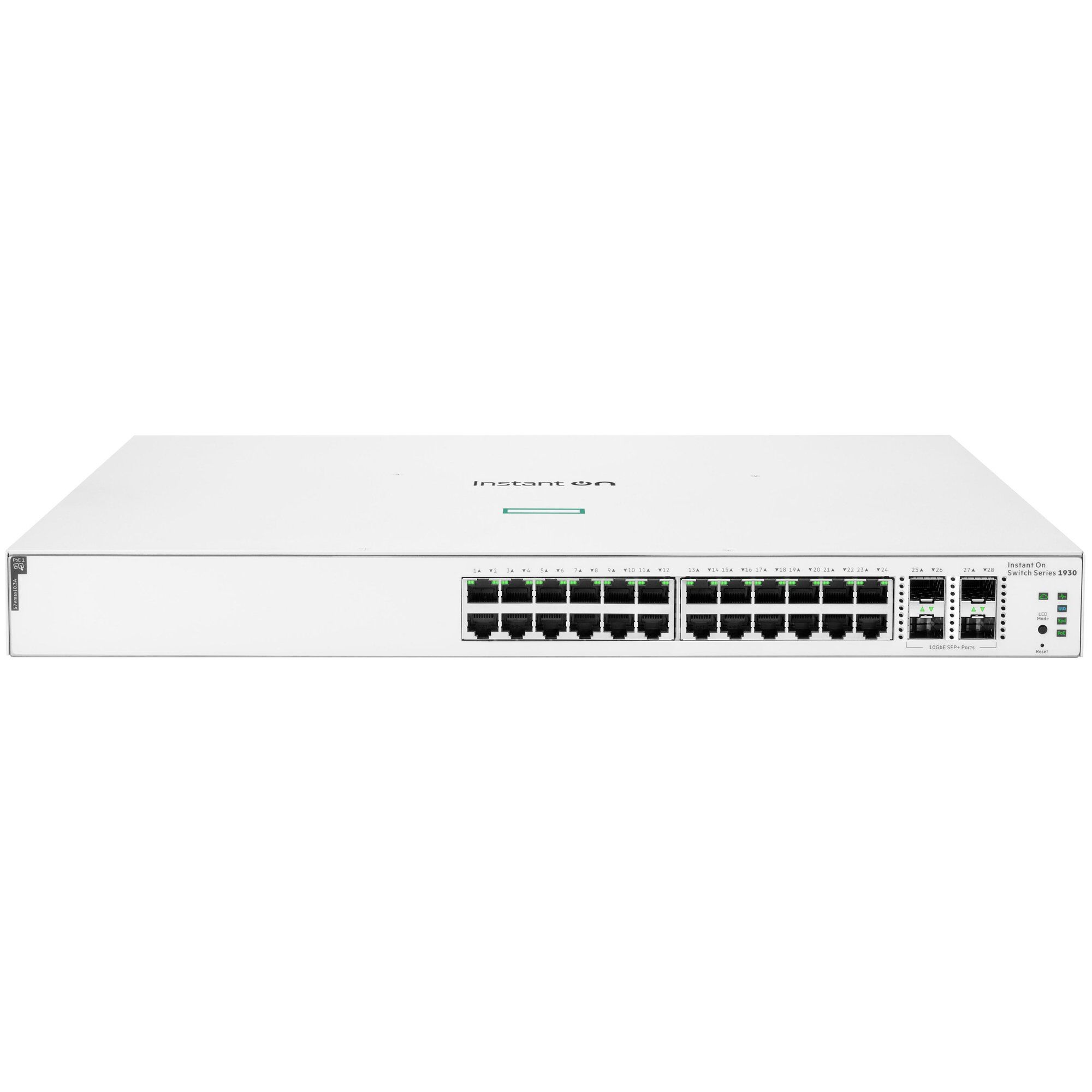 HPE Aruba Networking Instant On Switch 24p Gigabit CL4 PoE 4p SFP+ 370W 1930