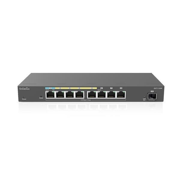 EnGenius EXT1109P 2-Port Gigabit Ethernet Switch, PoE, Gray