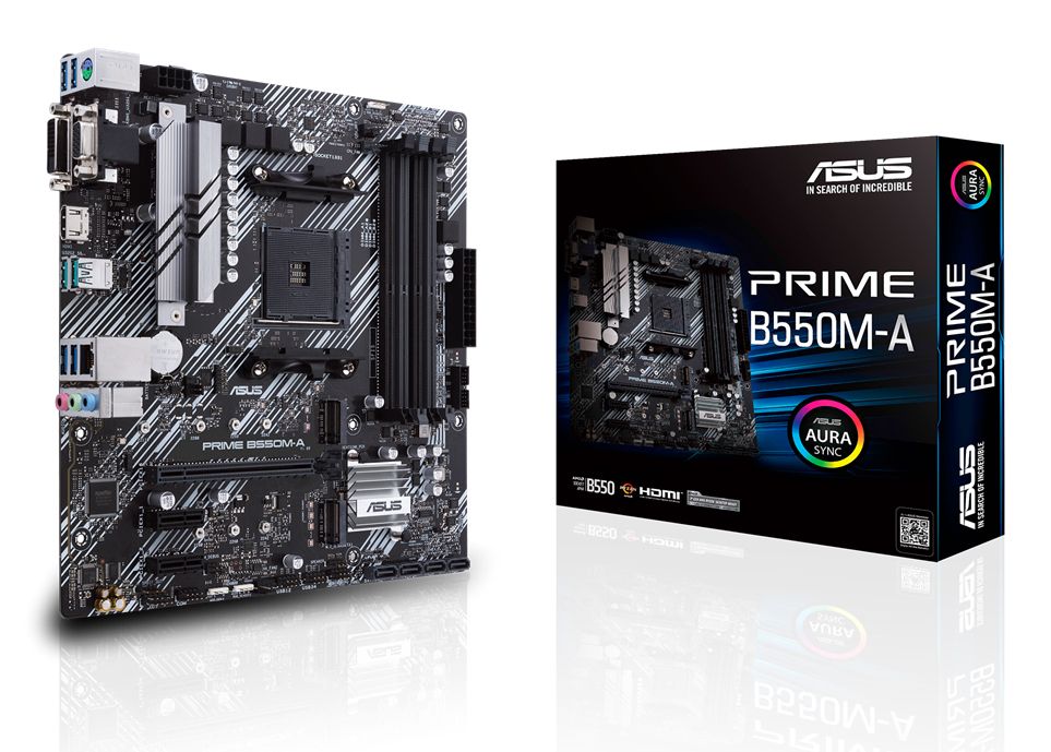 ASUS PRIME B550M-A AMD B550 Micro ATX Motherboard