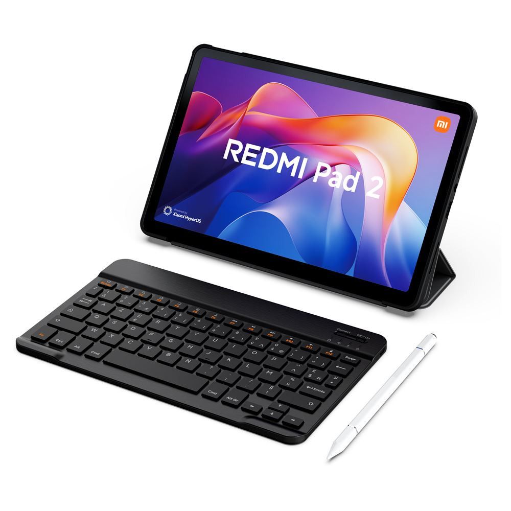 Tablet Xiaomi Redmi Pad 2 de 11 pulgadas con WiFi y 128 GB, incluye funda, lápiz y teclado