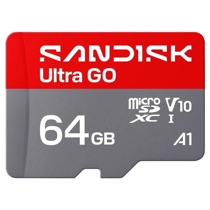 SanDisk Ultra GO - Carte mémoire flash - 64 Go - A1 / UHS-I U1 / Class10 - microSDXC UHS-I